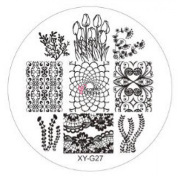 Matrita de Unghii din Acril rotunda 7cm XY-G27